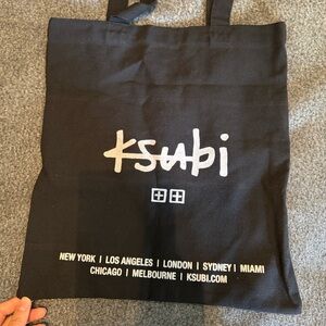 Ksubi Black Tote Bag